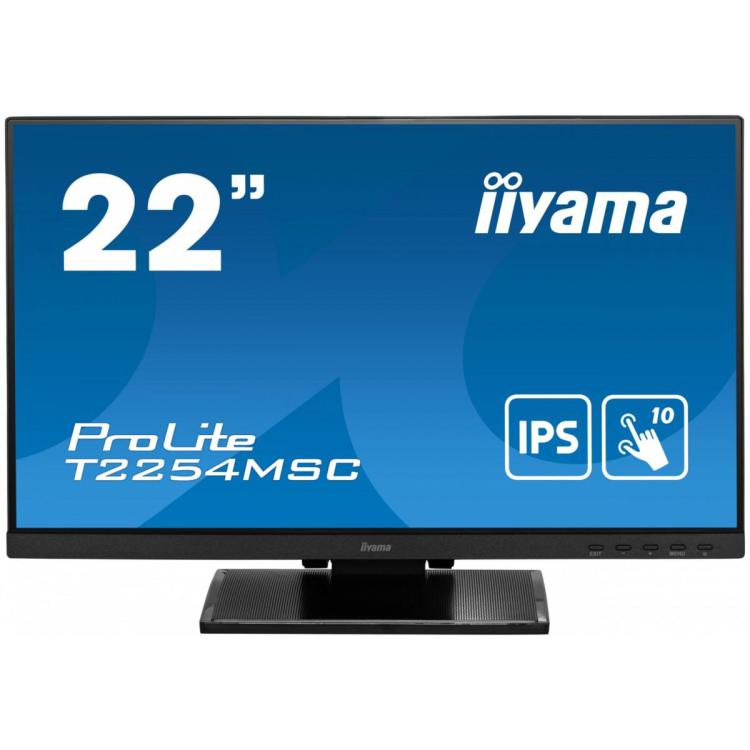 Monitor 21.5 cala T2254MSC-B1AG pojemnościowa 10 punktów, IPS, powłoka AG