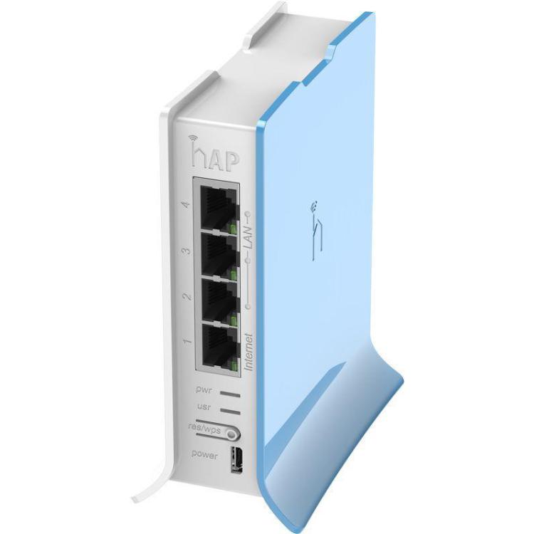 Access Point MikroTik hAP lite (650MHz CPU) 32MB RAM, 4x LAN, 2.4GHz 802.11b/g/n, RouterOS L4