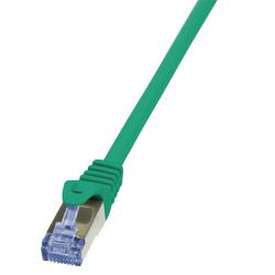 Patchcord LogiLink CQ3015S Cat.6A S/FTP 0,25m zielony