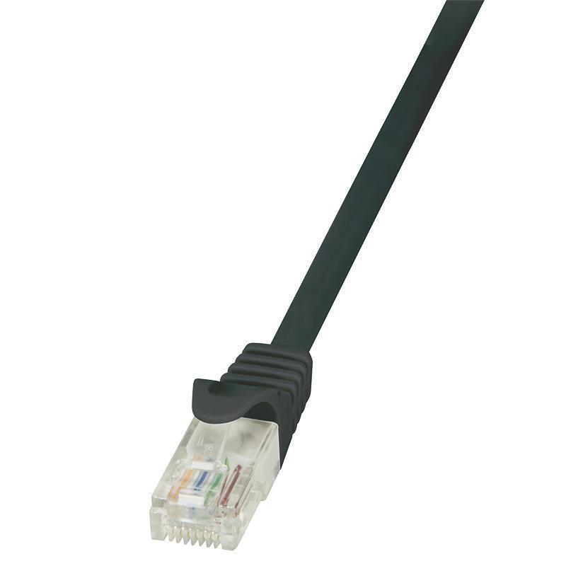 Patchcord LogiLink CP2013U CAT.6 U/UTP 0,25m, czarny