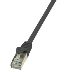 Patchcord LogiLink CP1013S CAT5e F/UTP 0,25m, czarny