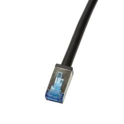 Patchcord LogiLink CQ7103S Cat.6A S/FTP PVC+PE 15m czarny