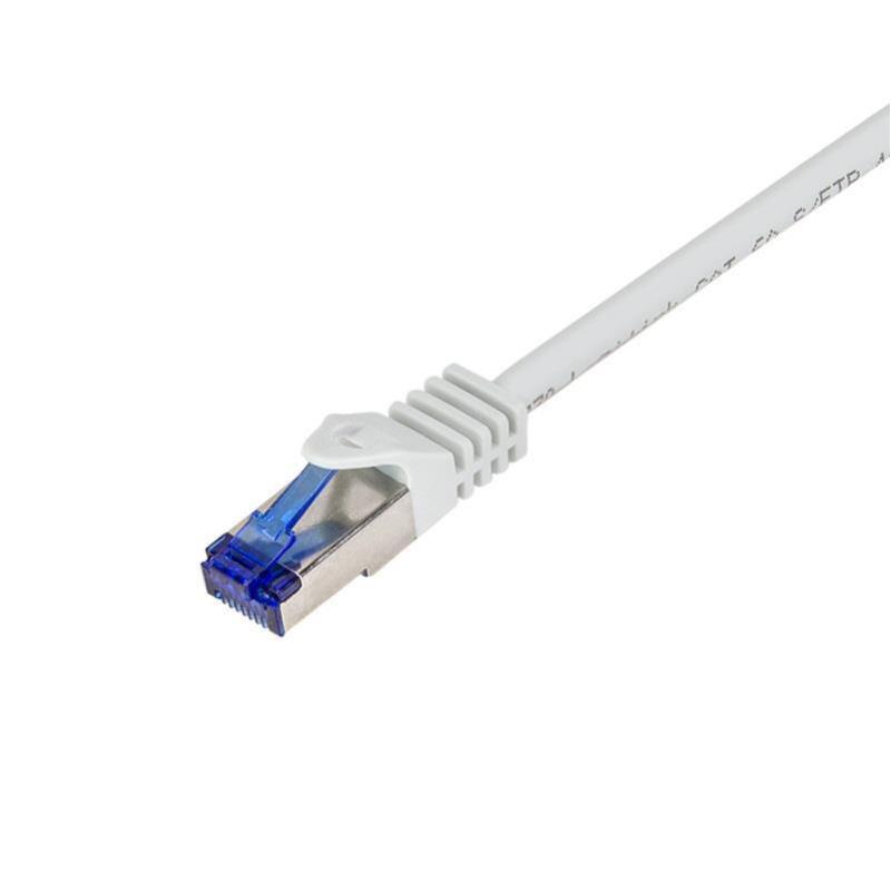 Patchcord LogiLink C6A012S Cat.6A S/FTP Ultraflex 0,25m szary