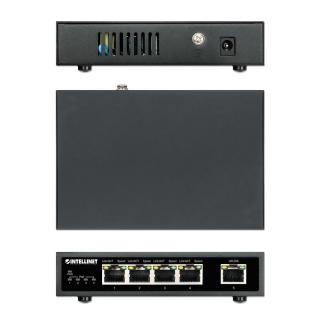 INTELLINET SWITCH GIGABIT 4X RJ45 POE+, 1X RJ45 GI