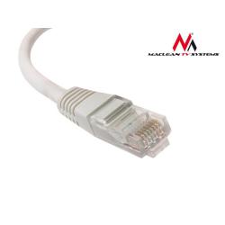 Patchcord Maclean MCTV-646 UTP 5e wtyk-wtyk 0,5m szary