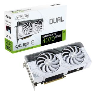 Karta graficzna ASUS Dual GeForce RTX 4070 SUPER OC 12GB WHITE