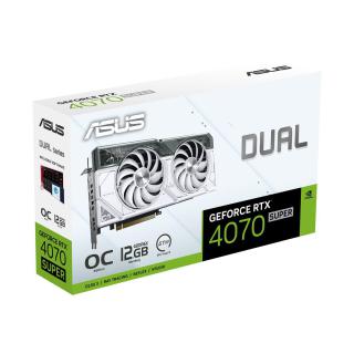 Karta graficzna ASUS Dual GeForce RTX 4070 SUPER OC 12GB WHITE