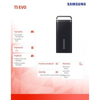 Dysk zewnętrzny SSD Portable T5 EVO 8TB USB3.2 GEN.1 czarny