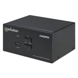 Przełącznik KVM Manhattan HDMI / USB 2x1 Dual-Monitor...