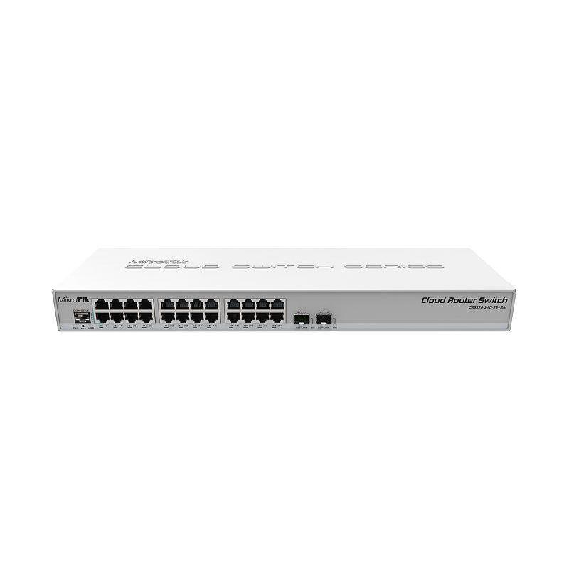 Switch zarządzalny MikroTik CRS326-24G-2S+RM 24 x10/100/1000 2 x 10000 SFP+