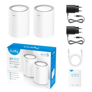 M3000_W(2-Pack) Wi Fi Mesh AX3000 2.5GE