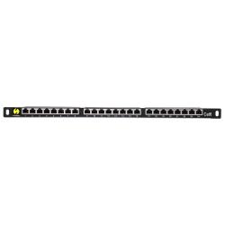 Patch panel 19'' Netrack 24-porty kat. 6 FTP, 0,5U z półką