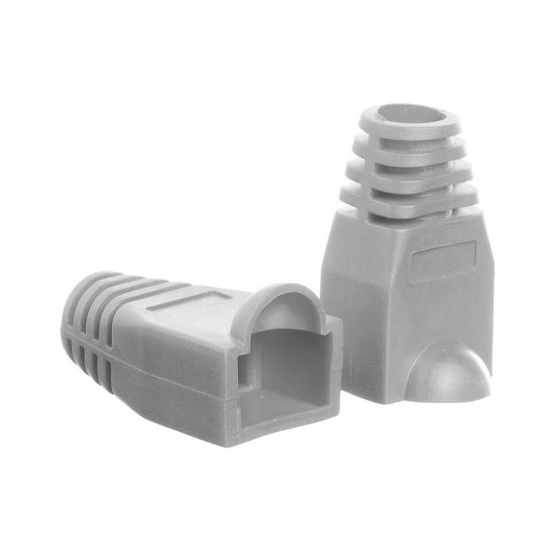 Osłonka na wtyk RJ45 8p szara (100 szt) Netrack