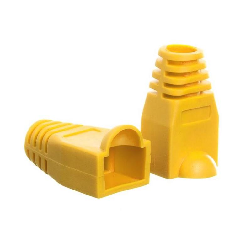 Osłonka na wtyk RJ45 8p żółta (100 szt) Netrack