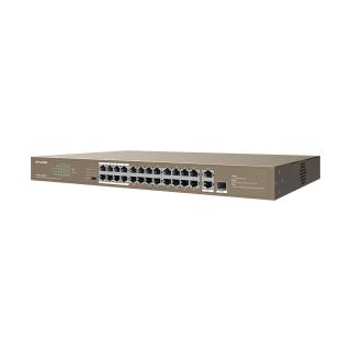 Switch niezarządzalny IP-COM By Tenda F1126P-24-250W 24x 10/100 Mb/s 2x1GbE Mb/s 250W