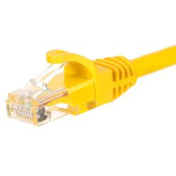 Patchcord RJ45, Netrack osłonka zalewana, kat. 5e UTP, 2m żółty