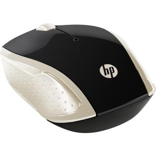 Mysz HP Wireless Mouse 200 Silk Gold bezprzewodowa czarno-złota 2HU83AA