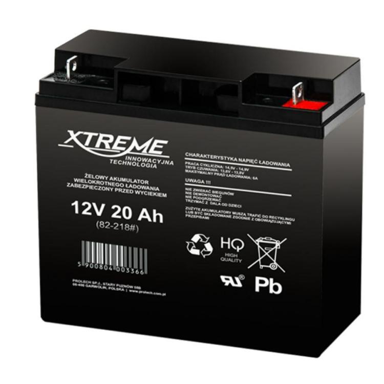 Akumulator żelowy 12V 20Ah XTREME