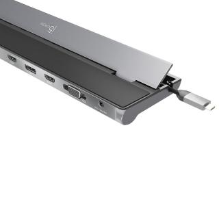 Stacja dokująca z zasilaczem j5create USB-C Triple Display Docking Station 100W 2xHDMI/1xDisplay