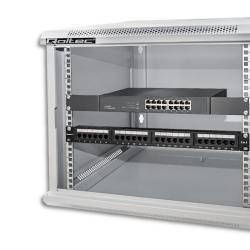 Szafa RACK Qoltec 19" | 9U | 600x450x500 | Szara | Wisząca