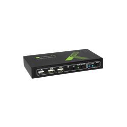 Przełącznik KVM Techly 2-portowy HDMI/USB 2x1 z Audio 4K...