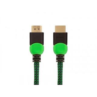 Kabel HDMI 2.0 zielono-czarny 1,8m, GCL-03