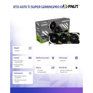 Karta graficzna RTX 4070 Ti SUPER GAMINGPRO OC 16GB GDDR6X 256bit