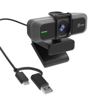 Kamera j5create USB 4K Ultra HD Webcam USB-C/USB 2.0...