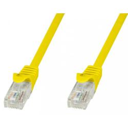 PatchCord Techly Cat.5e UTP CCA 1,5m żółty