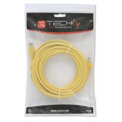 PatchCord Techly Cat.5e UTP CCA 1,5m żółty