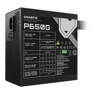 Zasilacz Gigabyte P650G 650W 120mm 80+Gold