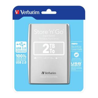 Dysk zewnętrzny Verbatim 2TB Store 'n' Go 2.5" 5400 USB 3.0 srebrny