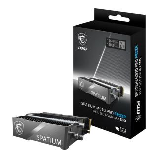 Dysk SSD MSI SPATIUM M570 PRO 2TB PCIe 5.0 NVMe M.2 2280 (12400/11800 MB/s) FROZR