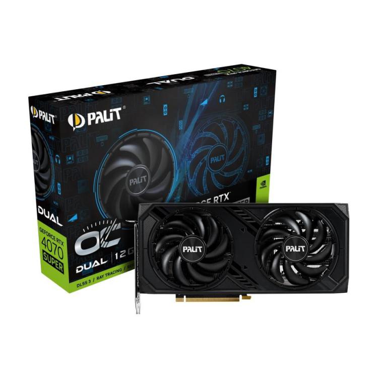 Karta graficzna GeForce RTX 4070 SUPER DUAL OC 12GB GDDR6X 192bit 3DP