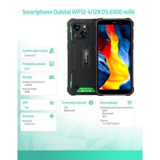 Smartfon WP32 4/128GB 6300 mAh DualSIM zielony