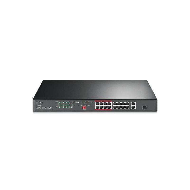 Switch niezarządzalny TP-Link TL-SL1218P 16x10/100 PoE+ 2x10/100/1000 1xCOMBO/SFP