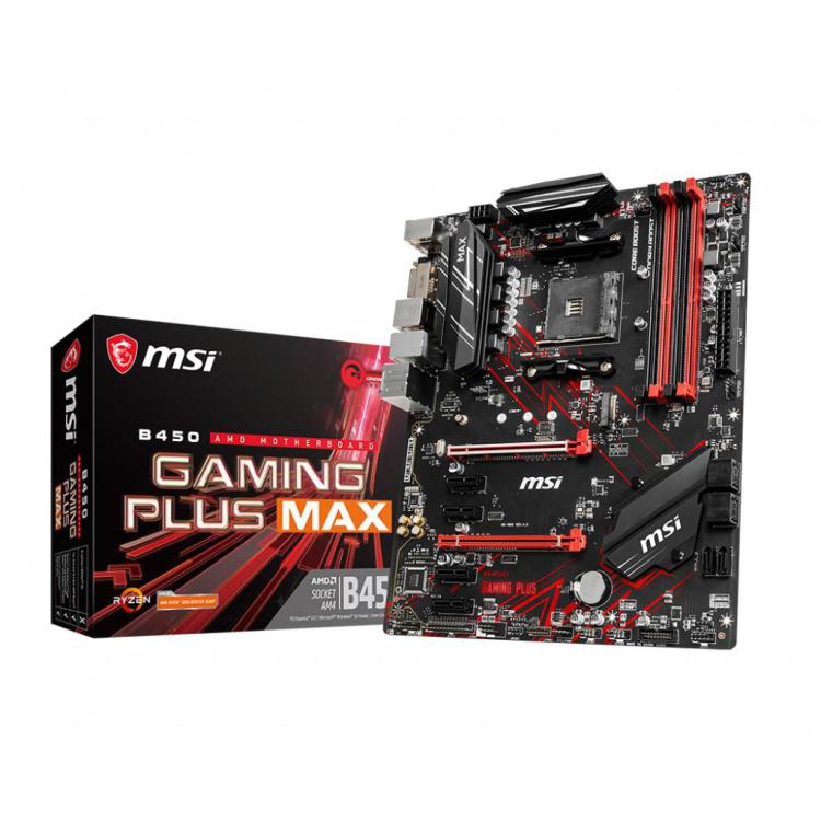 Płyta główna MSI B450 B450 GAMING PLUS MAX (AM4 4x DDR4 DIMM ATX CrossFire)