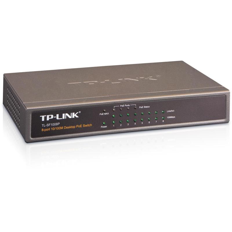 Switch niezarządzalny TP-Link TL-SF1008P 8x10/100, 4xPoE