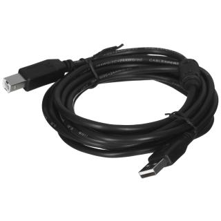 Kabel GEMBIRD CCF-USB2-AMBM-10 (USB 2.0 typu A M - USB 2.0 typu B M 3m kolor czarny)