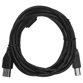 Kabel GEMBIRD CCF-USB2-AMBM-10 (USB 2.0 typu A M - USB 2.0 typu B M 3m kolor czarny)