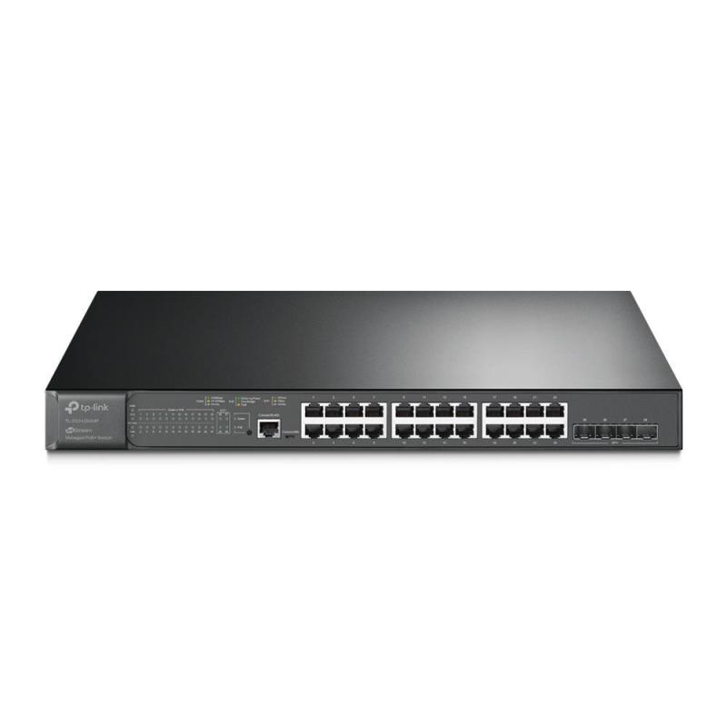 Switch zarządzalny TP-Link TL-SG3428XMP JetStream L2+ 24x1Gb PoE+, 4x10Gb SFP+