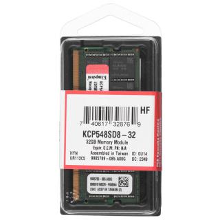 KINGSTON DDR5 32GB 4800MHz SODIMM