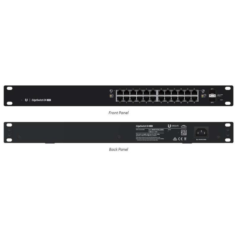 Switch zarządzalny UBIQUITI EdgeSwitch 24x100/1000 2xSFP PoE+ 250W