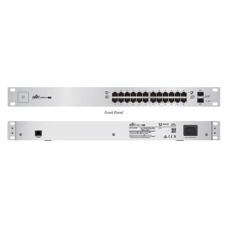 Switch zarządzalny UBIQUITI UniFiSwitch 24x100/1000 2xSFP PoE+ 250W