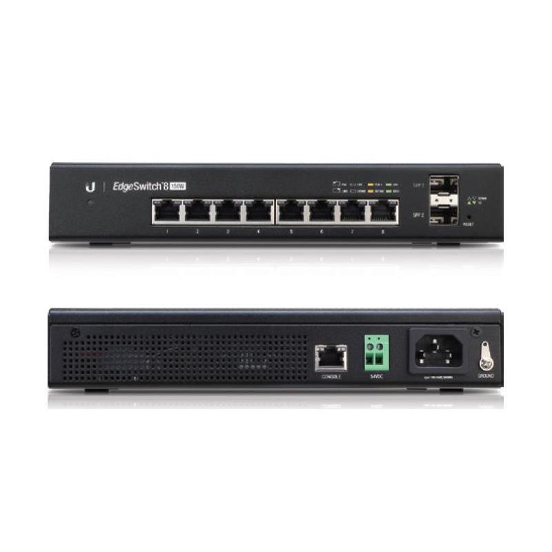 Switch zarządzalny UBIQUITI EdgeSwitch 8 8x10/100/1000 2xSFP PoE+