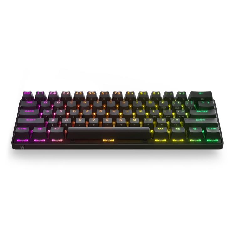 Klawiatura do gier SteelSeries Apex Pro Mini klawiatura do gier Światło LED RGB US Wireless OmniPoint Regulowany przełącznik