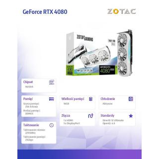 Karta graficzna GeForce RTX 4080 SUPER TRINITY OC 16G GDDR6X 256bit biała