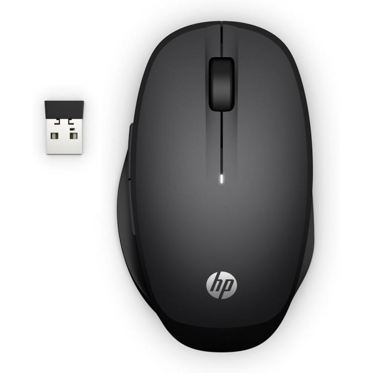 Mysz HP Dual Mode Wireless/Bluetooth Mouse Black 300 bezprzewodowa czarna 6CR71AA