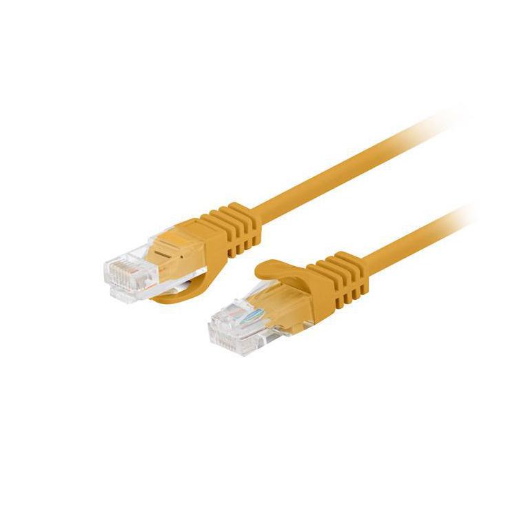 Patchcord Lanberg UTP kat.5e 0,25m pomarańczowy 10-Pack