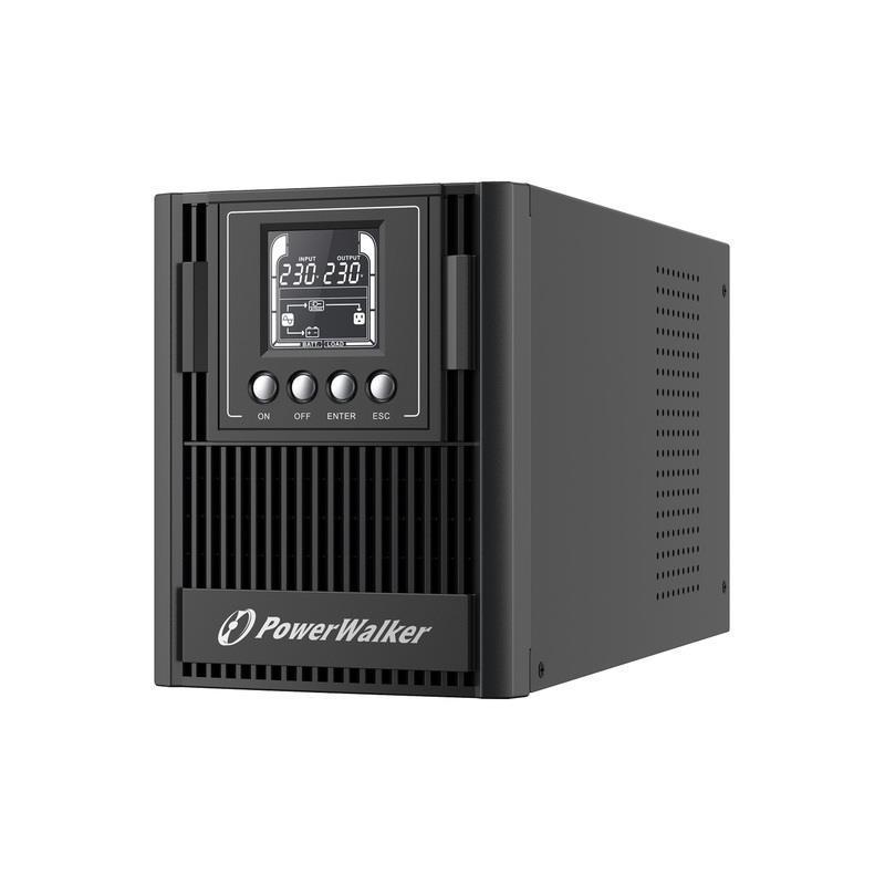 Zasilacz awaryjny UPS Power Walker On-Line 1000VA AT 3x FR Out, USB/RS-232, LCD, Tower, EPO